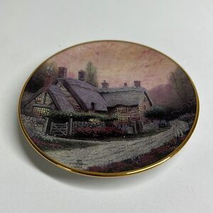 Vintage Thomas Kinkade MCKENNA'S COTTAGE English Cottages Collector Plate 1996